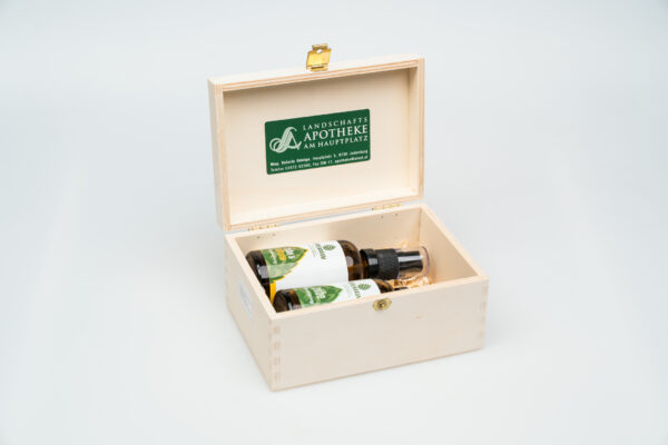 Geschenkbox 2 Raumsprays in einer Holzbox