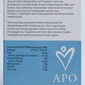 Apolife Salbei Halspastillen – Bild 2